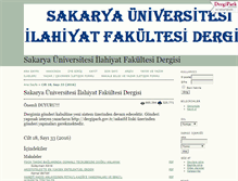 Tablet Screenshot of ifdergisi.sakarya.edu.tr