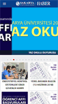 Mobile Screenshot of haber.sakarya.edu.tr