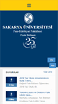 Mobile Screenshot of fizik.sakarya.edu.tr