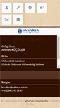 Mobile Screenshot of kucuker.sakarya.edu.tr